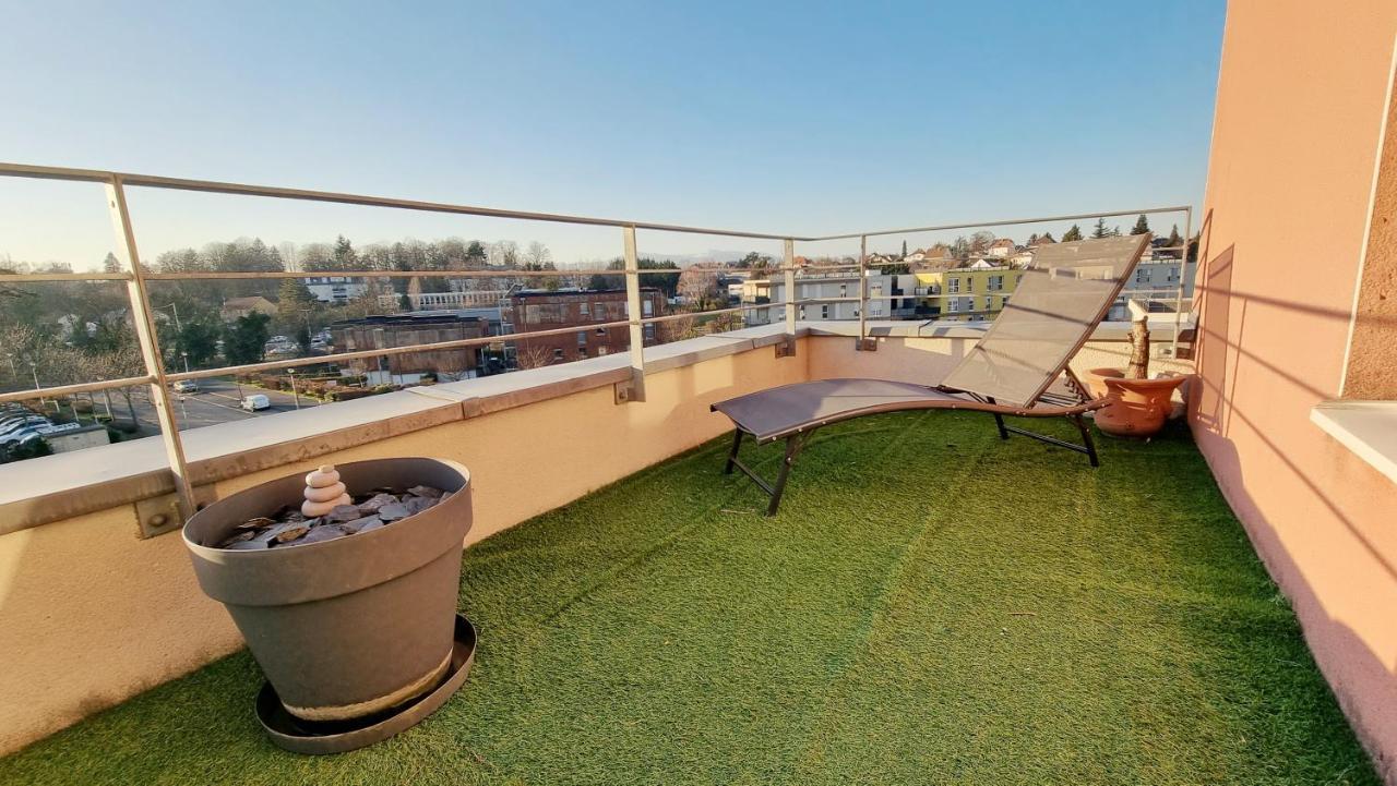 Le Smart - Parking - Terrasse - Wifi - Mulhouse - Relax Bnb Pfastatt المظهر الخارجي الصورة